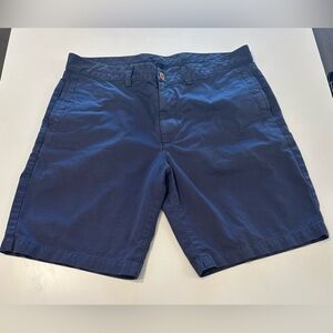 Robert Graham Shorts Navy Blue Classic Fit Casual Chino size 36
